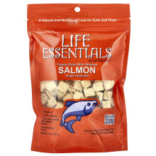 Cat-Man-Doo, Livsvigtige Elementer, Frosen Tørret Vild Alaskansk Laks, For Katte og Hunde, 2 oz (57 g)