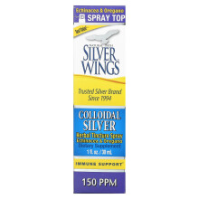 Natural Path Silver Wings, Prata Colloidal, Tintura Herbal Spray, 150 PPM, 1 fl oz (30 ml) (150 PPM por 15 Sprays)