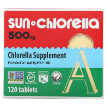 Sun Chlorella, Supplemento di Chlorella, 500 mg, 120 Compressi