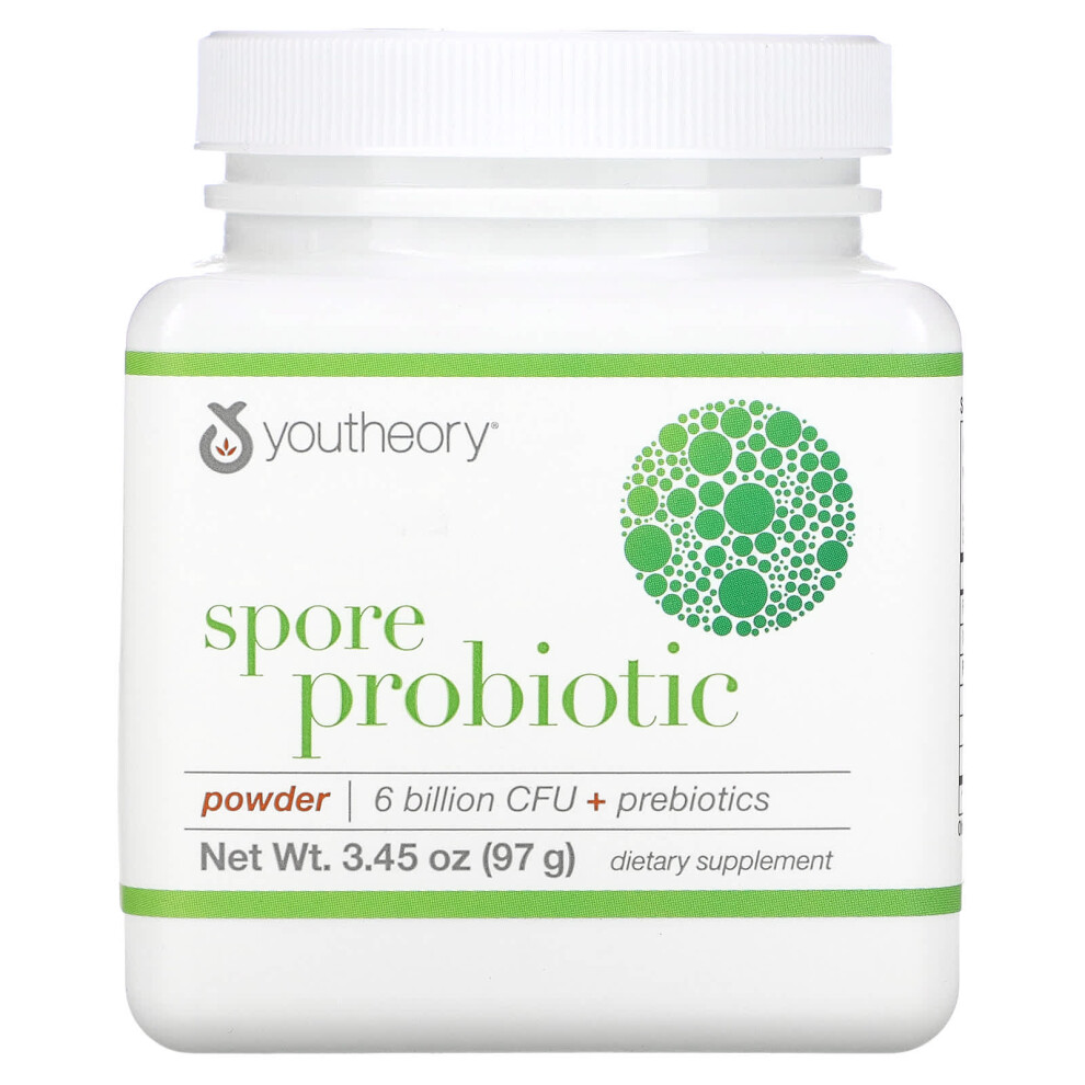 Youtheory , Spore Probiotic Powder, 6 Billion Cfu, 3.45 Oz (97 G)