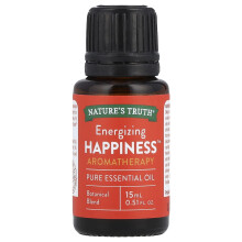 Nature's Truth, Pure EssentiŽle Olie, Energizerende Geluk‚Ñ, 0,51 fl oz (15 ml)