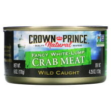 Crown Prince Natural, Fancy White-Lump Krabbenkött, 6 oz (170 g)