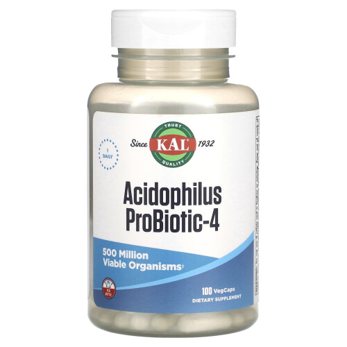 KAL, Acidophilus-Probiotikum-4, 100 VegCaps