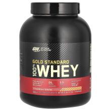 Optimum Nutrition, Gold Standard 100% Białko Wzmacniające, Truskawkowo Bananowe, 5 lb (2.27 kg)