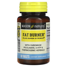 Mason Natural, Fettbrytare Plus Super Citrimax, 60 Tabletter