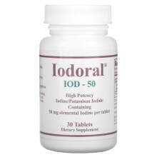 Optimox, Iodoral, IOD-50, 50 mg, 30 Comprimati