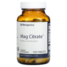 Metagenics, Magnézium Citrát, 120 Tabletták