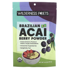 Wilderness Poets, Organische Braziliaanse Acai Bessenpoeder, 3,5 oz (99 g)