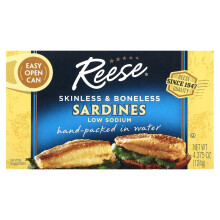 Reese, Flesk & benløs sardiner, 4,375 oz (124 g)