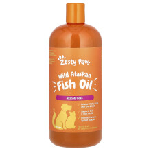 Zesty Paws, Vild Alaskansk Fiskolie, For Hunde & Katte, Alle Aldre, 32 fl oz (946 ml)