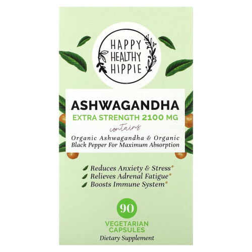 Ashwagandha, 2,100 mg, 90 Cápsulas Vegetarianas