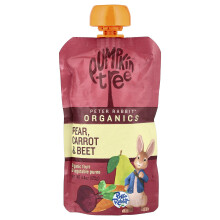 Pumpkin Tree Organics, Peter Rabbit Organics, Pureza de Frutas e Vegetais Orgânicas, Pera, Alface e Beterraba, 4,4 oz (125 g)