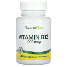 NaturesPlus, Witamina B12, 1 000 mcg, 90 tabletek