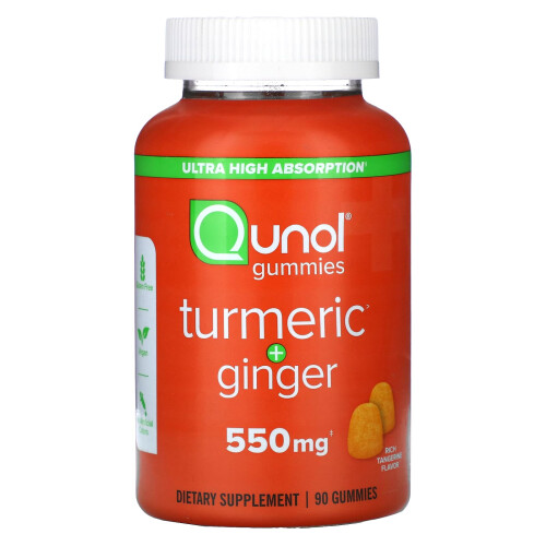 Qunol, Τερμούρι + Γίγαντρο, Ρίτσος Ταντζερίνι, 550 mg, 90 Γούμμι (275 mg ανά Γούμμι)