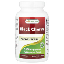 Best Naturals, Schwarze Kirsche, 1.000 mg, 180 Kapseln