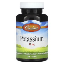 Carlson, Kalium, 99 mg, 250 Tabletten