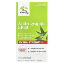 Terry Naturally, Andrographis EP80, Extra Strength, 60 Kapslí