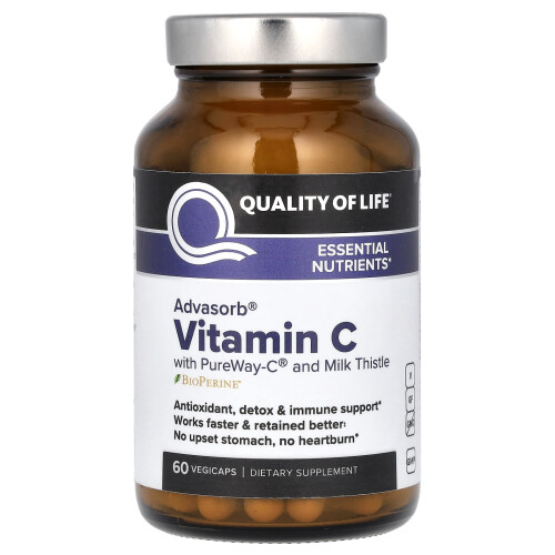 Quality of Life, Advasorb, Vitamiini C, 60 Vegicaps