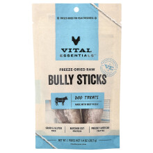Vital Essentials, Frysede Rå Bully Stikke Hundeforplejning, Beef, 1.4 oz (39.7 g)