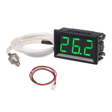 Industrielles Hochtemperatur-K-Typ-M6-Thermoelement-Thermometer DC12V -30-800 Digitales TemperaturmessgeräT, Tester, GrüN