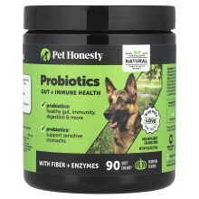 Pet Honesty, Probiotika, For Voksne Hunde, Pumpkin, 90 Bløde Kager, 9,5 oz (270 g)