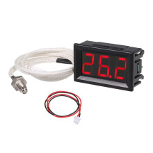 Industriell HöGtemperatur K-Typ M6 Termoelement Termometer DC12V -30-800 Digital TemperaturmäTare Tester RöD