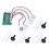 Four Spray Humidifier Module DIY Humidifier Control Board Atomizer Drive Board Four Way Ultrasonic Driver Board 1
