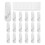 18 Hooks+24 Strips, Medium Utility Hooks, Organize Damage-Free Hanging Hooks Heavy Duty with Adhesive Strips 1