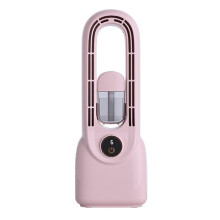 Bladeless Fan Portable AirConditioner LEDDisplay Desktop Fanless Blade Cooling Fan Tower Air Cooler for Office Bedroom A