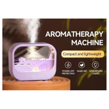 Diffuseur D'Aromathérapie USB de Type C, Humidificateur D'Air pour la Maison, le Bureau, Petit Diffuseur D'Huiles Essentielles Électrique, Violet.