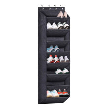 Over the Door Shoe Organizer for Closet with LargeDeep Pockets, Narrow Shoe Rack for Door Hanging Boot Storage