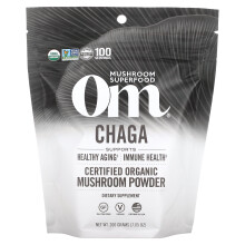 Om Mushrooms, Pătrunjel Organic Mushroom Powder, Chaga, 7.05 oz (200 g)