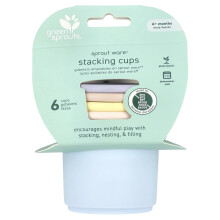 Green Sprouts, Sprout WareÆ Stapelbekers, 6+ Maanden, Multikleur, 6 Bekers