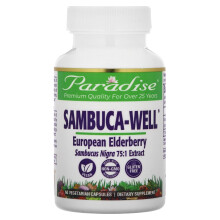 Paradise Herbs, Sambuca-Well, Sambuco Europeo, 60 Capsule Vegetariani