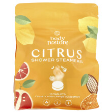 Body Restore, Duschångestare, Citrus, 15 Tabletter, 13.2 oz