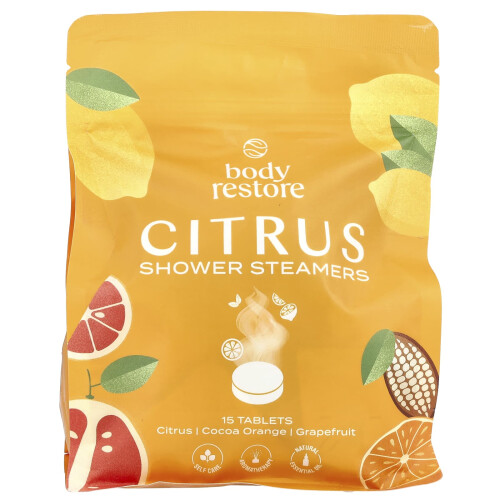Body Restore, Suihkulämmitin, Sitrus, 15 Tabletti, 13.2 oz