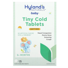 Hyland's Naturals, Baby, Tiny Cold Tabletten, Tag, 6+ Monate, 125 schnelle-Lösende Tabletten