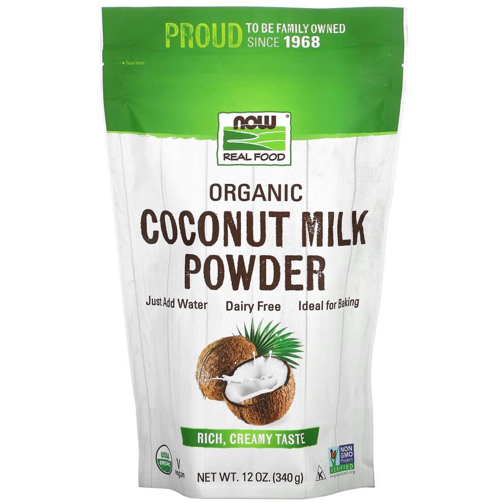 Now Foods , Real Food, Organic Coconut Milk Powder, 12 Oz (340 G)