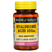 Mason Natural, Hyaluronzuur, 100 mg, 30 Capsules