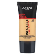 L'Oral, Infallibel, Pro-Matte Fondation, 107 Färg, 1 fl oz (30 ml)