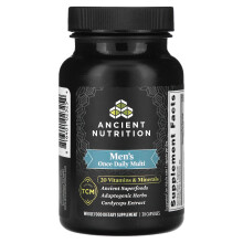 Multivitamin dla mężczyzn od Ancient Nutrition, raz dziennie, 30 kapsułek