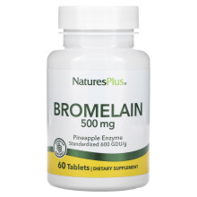 NaturesPlus, Bromelain, 500 mg, 60 Tablete