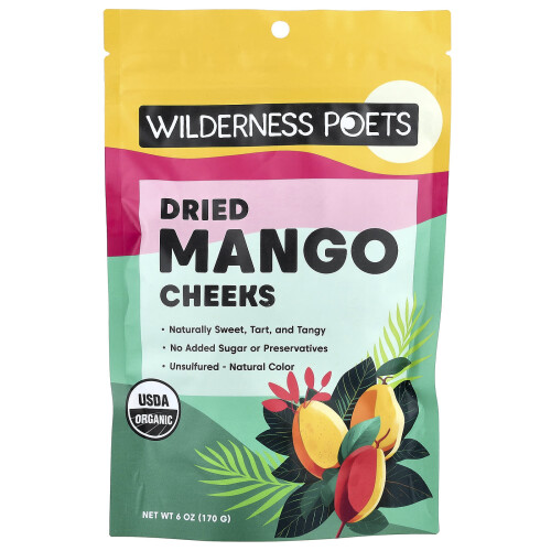 Wilderness Poets, Στεγνά Μάνγκο Cheeks, 6 oz (170 g)