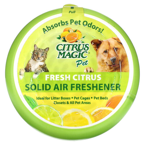Citrus Magic, Ζώα, Στερεό Αέριο Φρεσκάρισμα, Φρέσκο Λεμόνι, 20 oz (566 g)