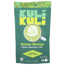 Kuli Kuli, Organic Superfood Latte, Matcha Moringa, 3.41 oz (96.6 g)