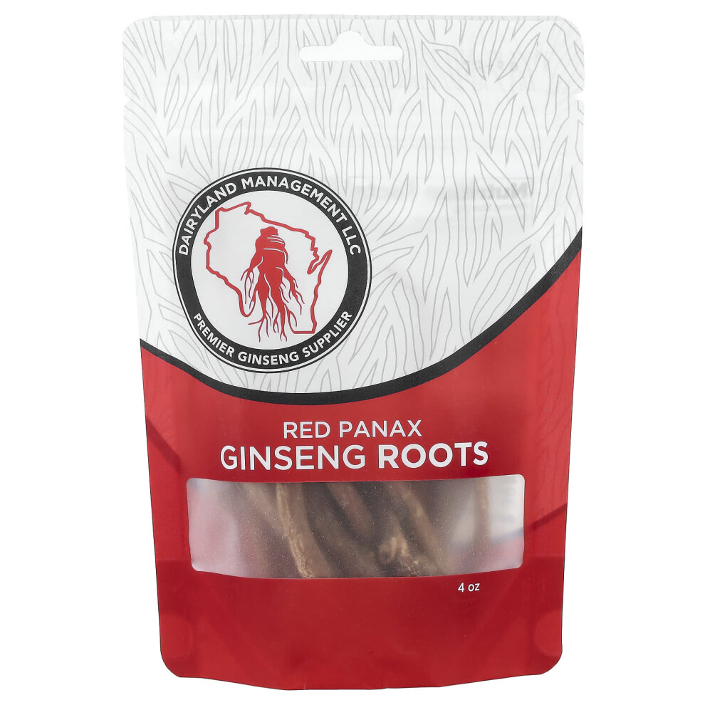 Dairyland Ginseng Red Panax Ginseng Roots, 4 Oz