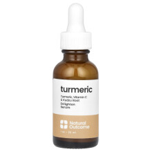 Natural Outcome, Turmeric, Siero di Illuminazione, Senza Profumo, 1 oz (30 ml)