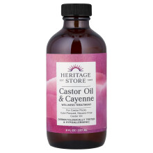 Heritage Store, Castoröl & Cayennepfeffer, Wellnessbehandlung, 8 fl oz (237 ml)