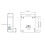 Cerradura de gabinete NFC RFID, programable, acero inoxidable/ABS 2