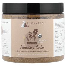 Kin+Kind, Sund Kalme Med Kamille Tymian, For Hunde og Katter, 8 oz (226,8 g)